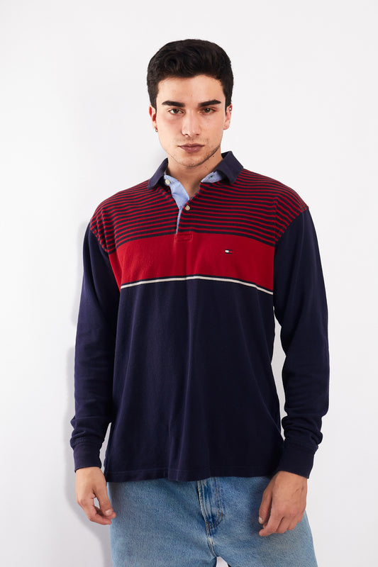 2000 Vintage Tommy Rugby Polo Shirt (L/XL)