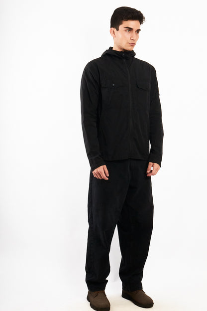 2000 Vintage Stone Island Black Work Jacket (M)