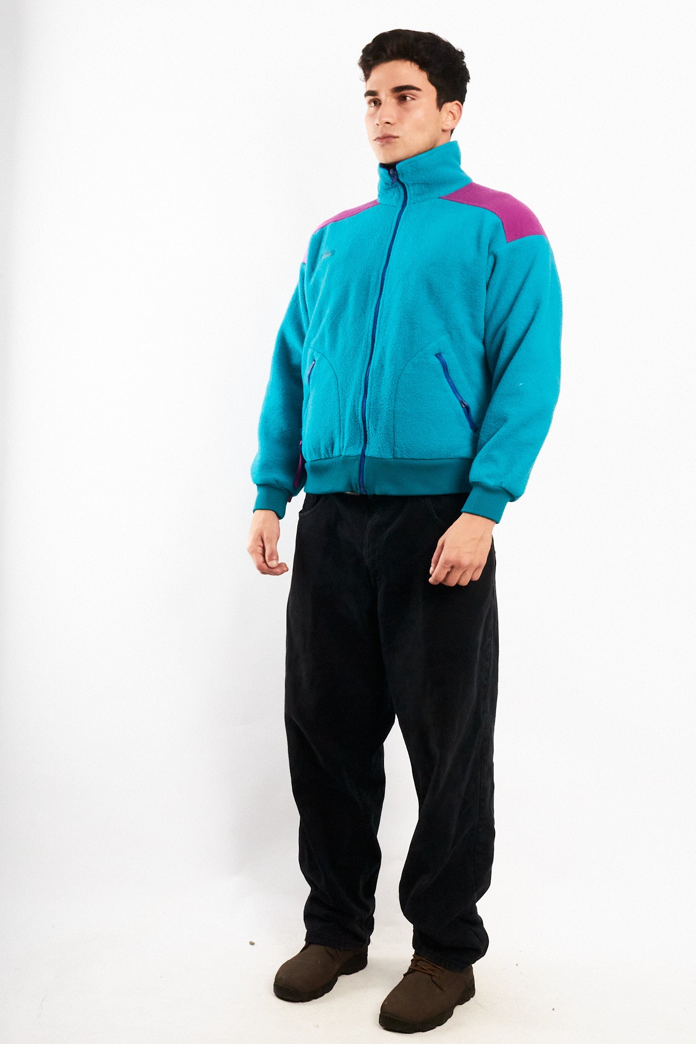 1990 Vintage Columbia Radial Sleeve Fleece Jacket (S/M)