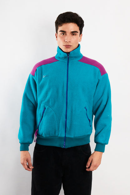 1990 Vintage Columbia Radial Sleeve Fleece Jacket (S/M)