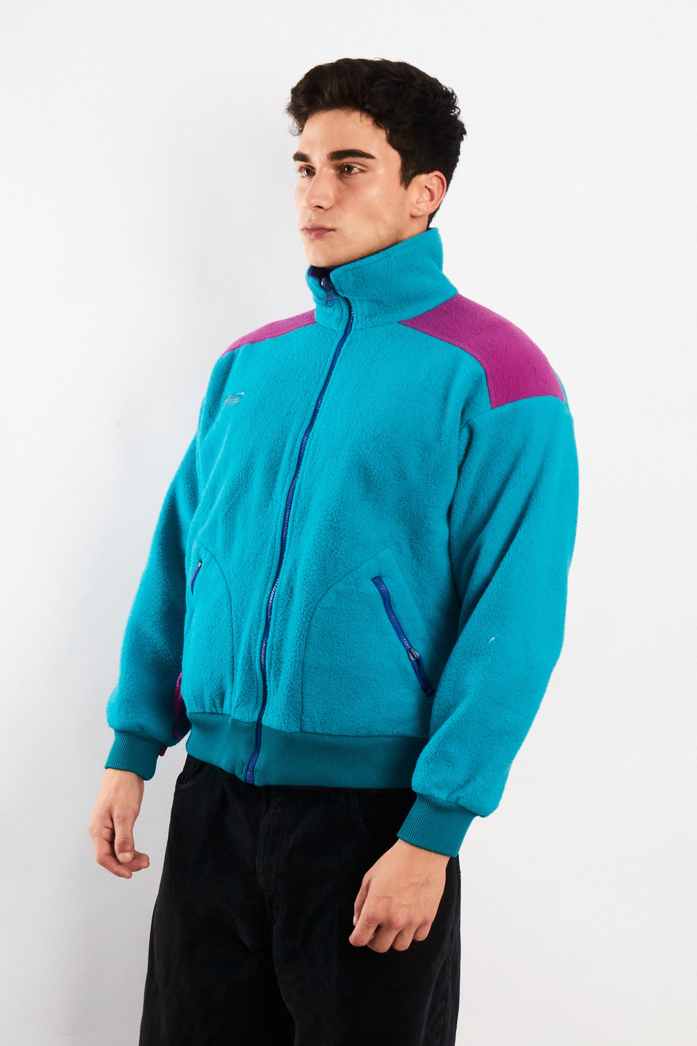 1990 Vintage Columbia Radial Sleeve Fleece Jacket (S/M)