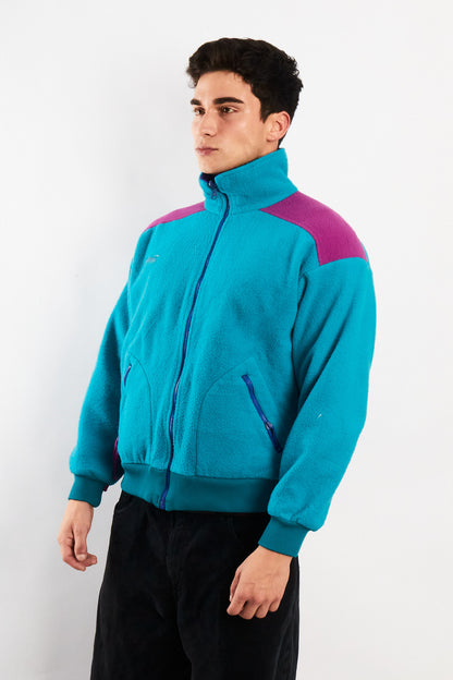 1990 Vintage Columbia Radial Sleeve Fleece Jacket (S/M)