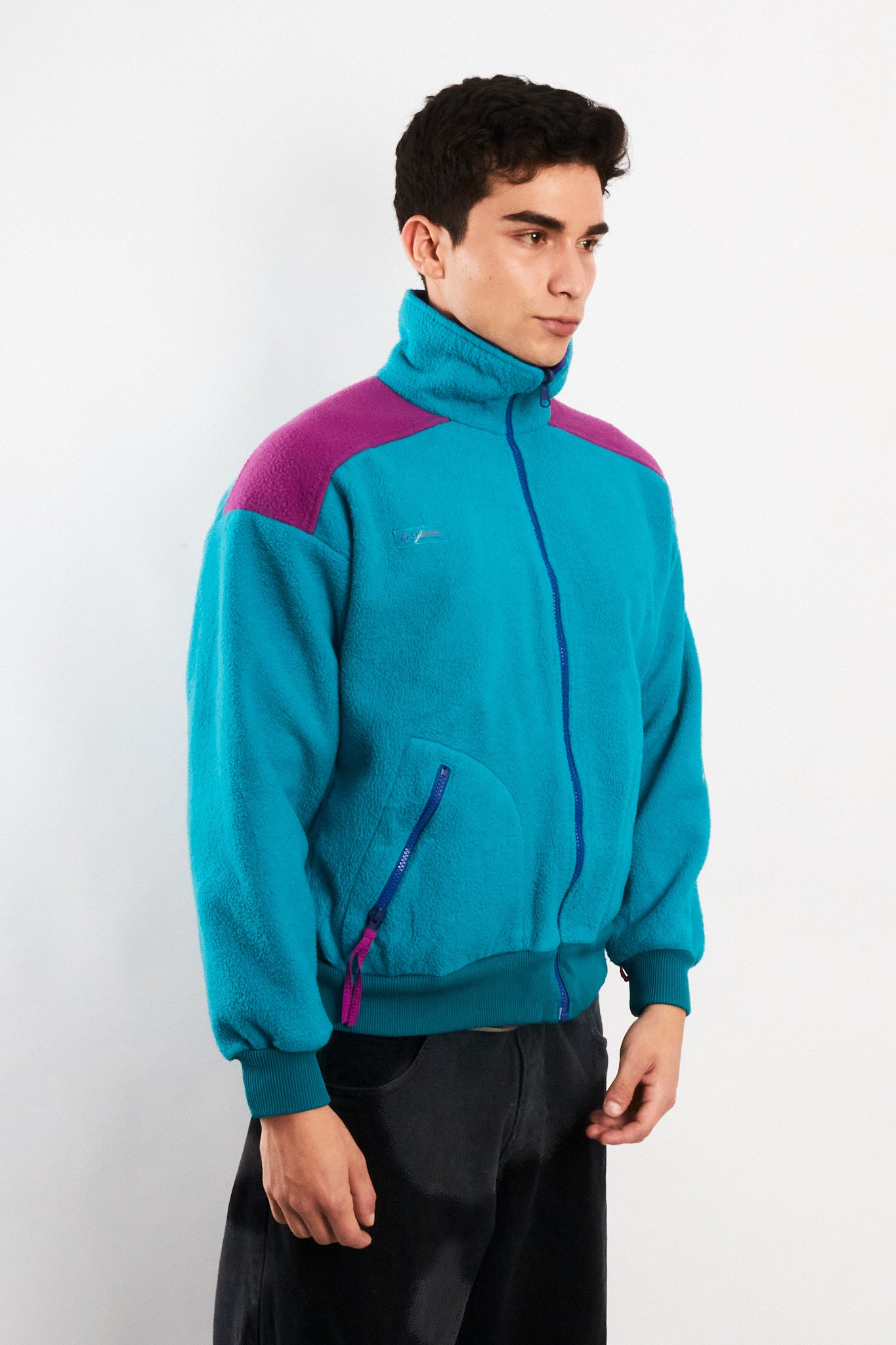 1990 Vintage Columbia Radial Sleeve Fleece Jacket (S/M)