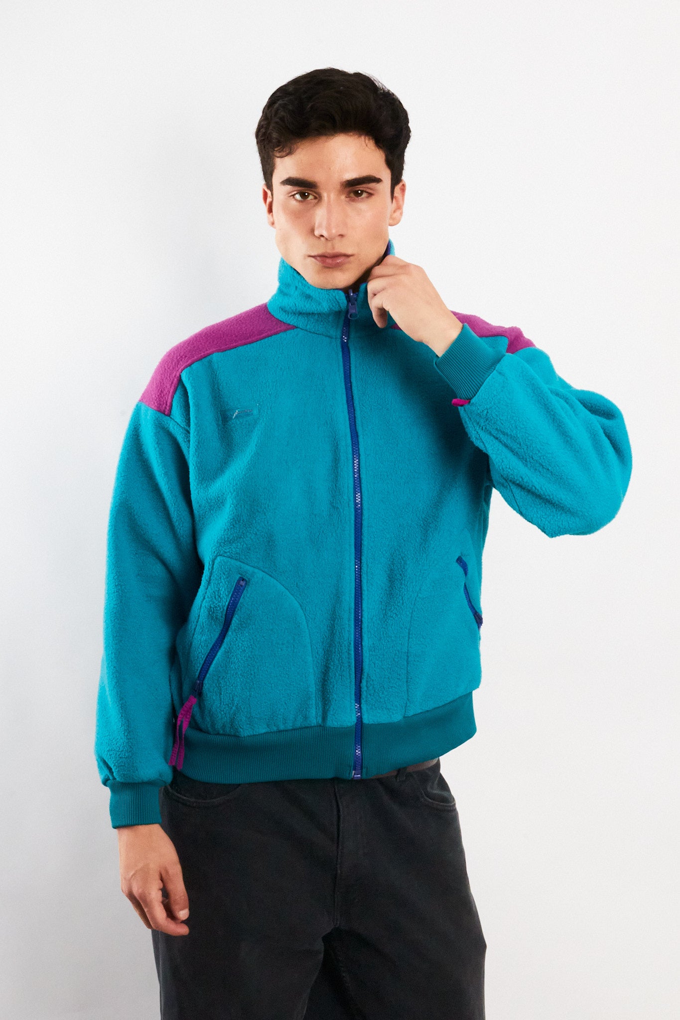1990 Vintage Columbia Radial Sleeve Fleece Jacket (S/M)