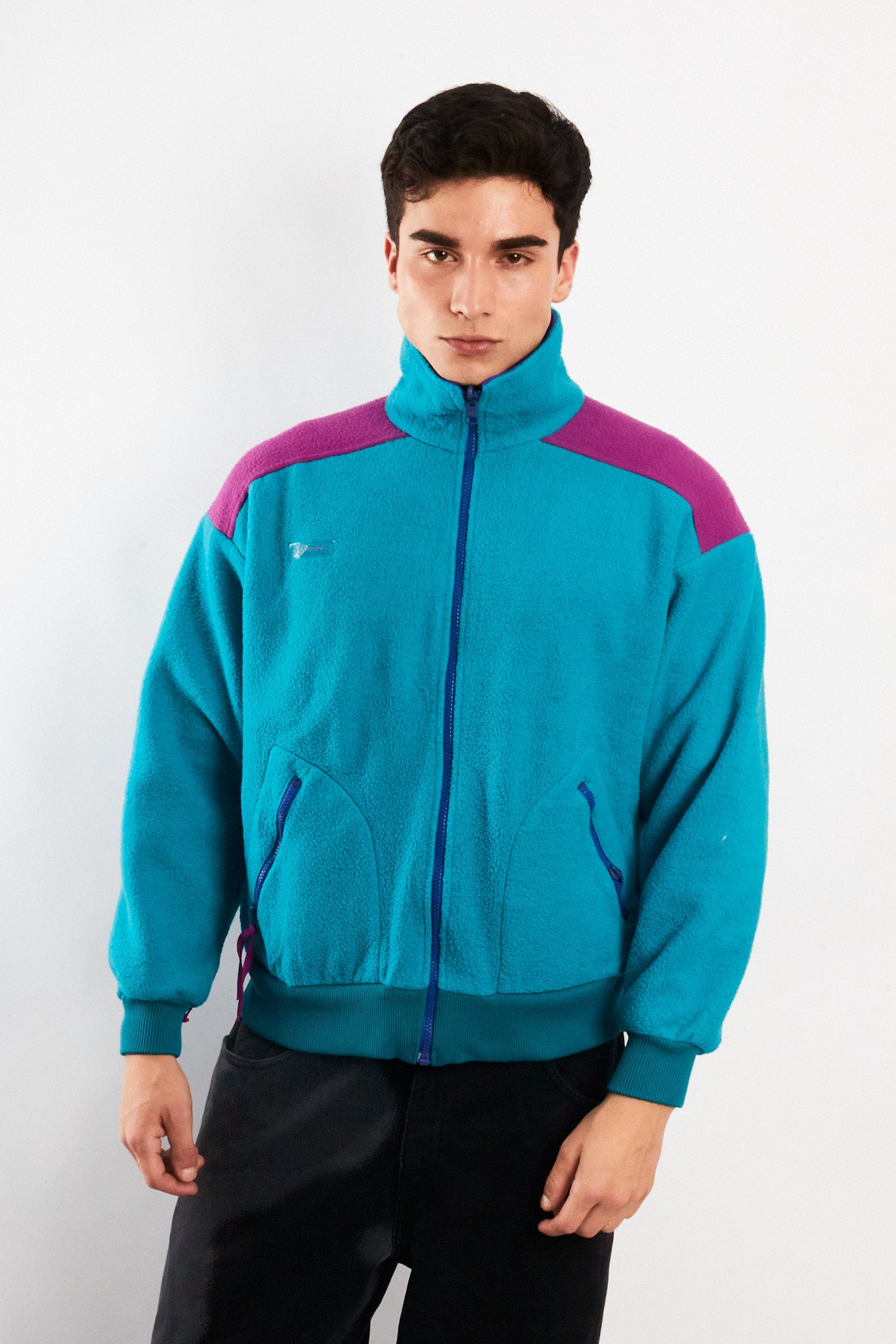 1990 Vintage Columbia Radial Sleeve Fleece Jacket (S/M)