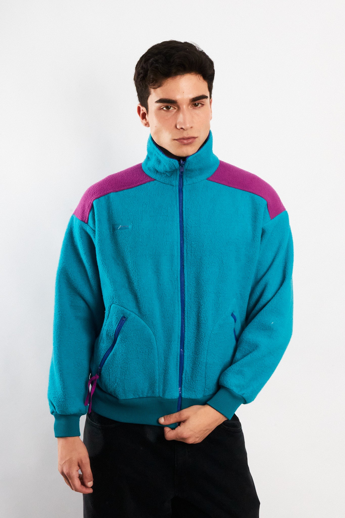1990 Vintage Columbia Radial Sleeve Fleece Jacket (S/M)