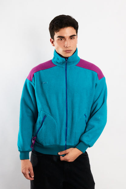 1990 Vintage Columbia Radial Sleeve Fleece Jacket (S/M)