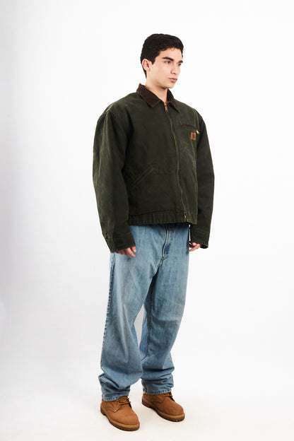 2008 Vintage Carhartt J97 Moss Green Jhonny Depp Detroit Jacket (L/XL)