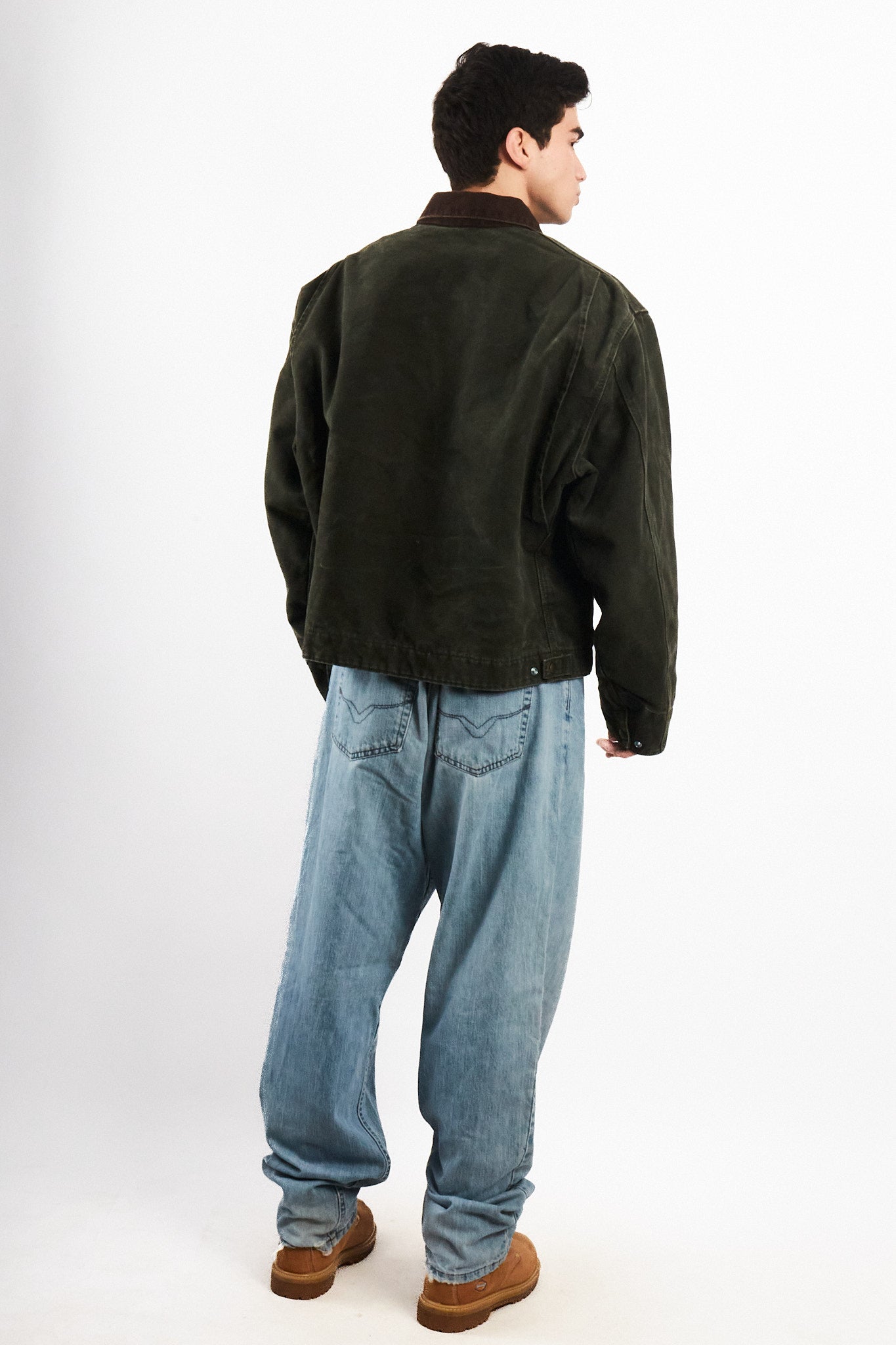 2008 Vintage Carhartt J97 Moss Green Jhonny Depp Detroit Jacket (L/XL)