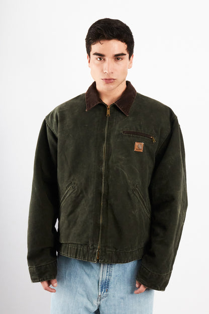 2008 Vintage Carhartt J97 Moss Green Jhonny Depp Detroit Jacket (L/XL)