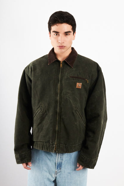 2008 Vintage Carhartt J97 Moss Green Jhonny Depp Detroit Jacket (L/XL)