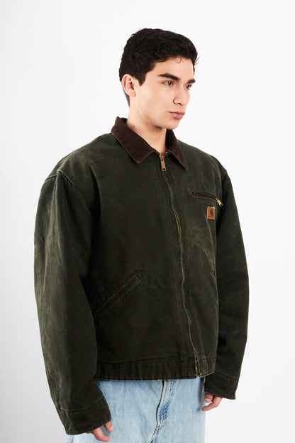 2008 Vintage Carhartt J97 Moss Green Jhonny Depp Detroit Jacket (L/XL)
