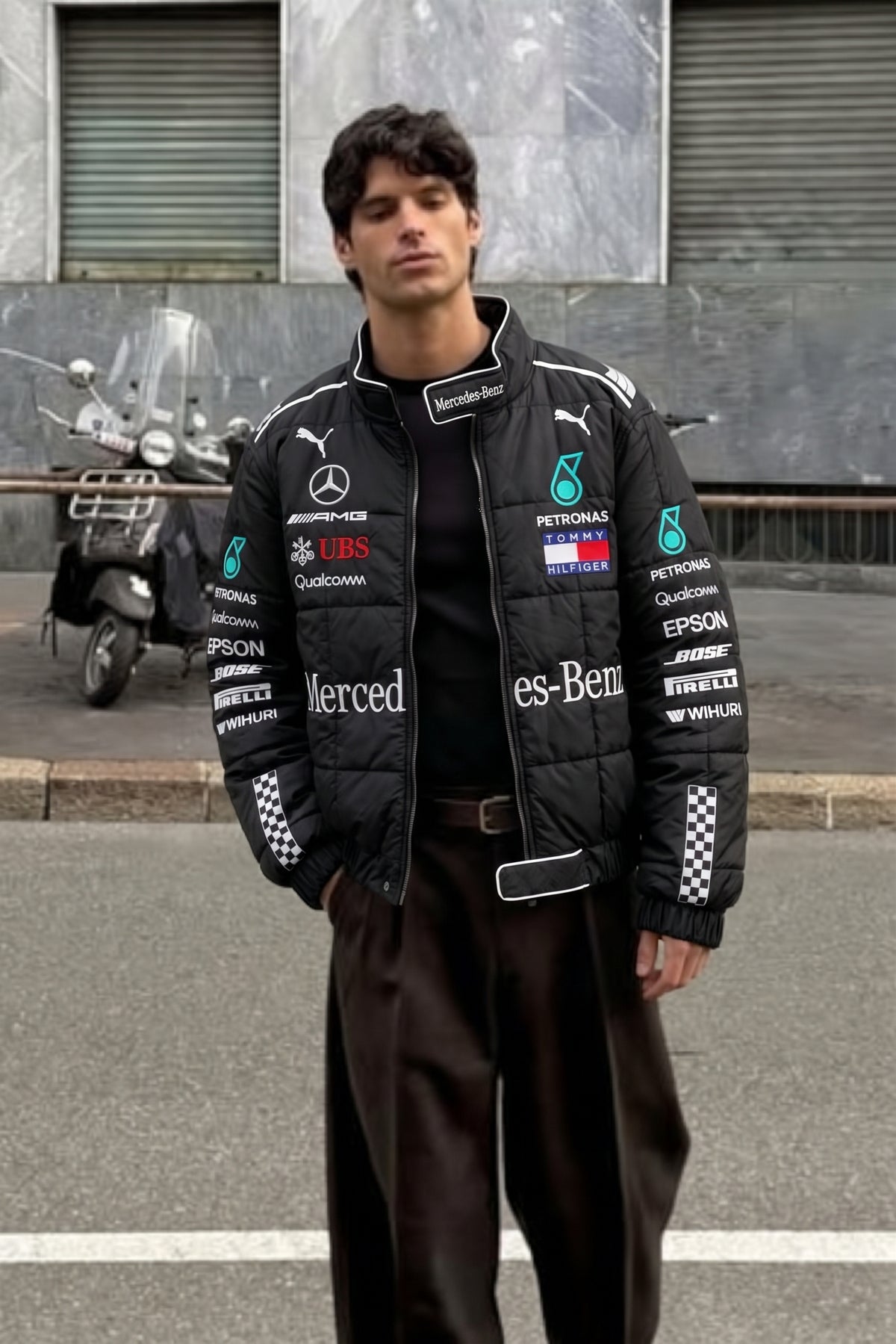 F1 Mercedes AMG Petronas "Hamilton" Black Edition Racing Jacket