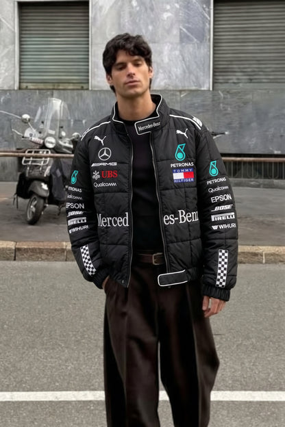 F1 Mercedes AMG Petronas "Hamilton" Black Edition Racing Jacket