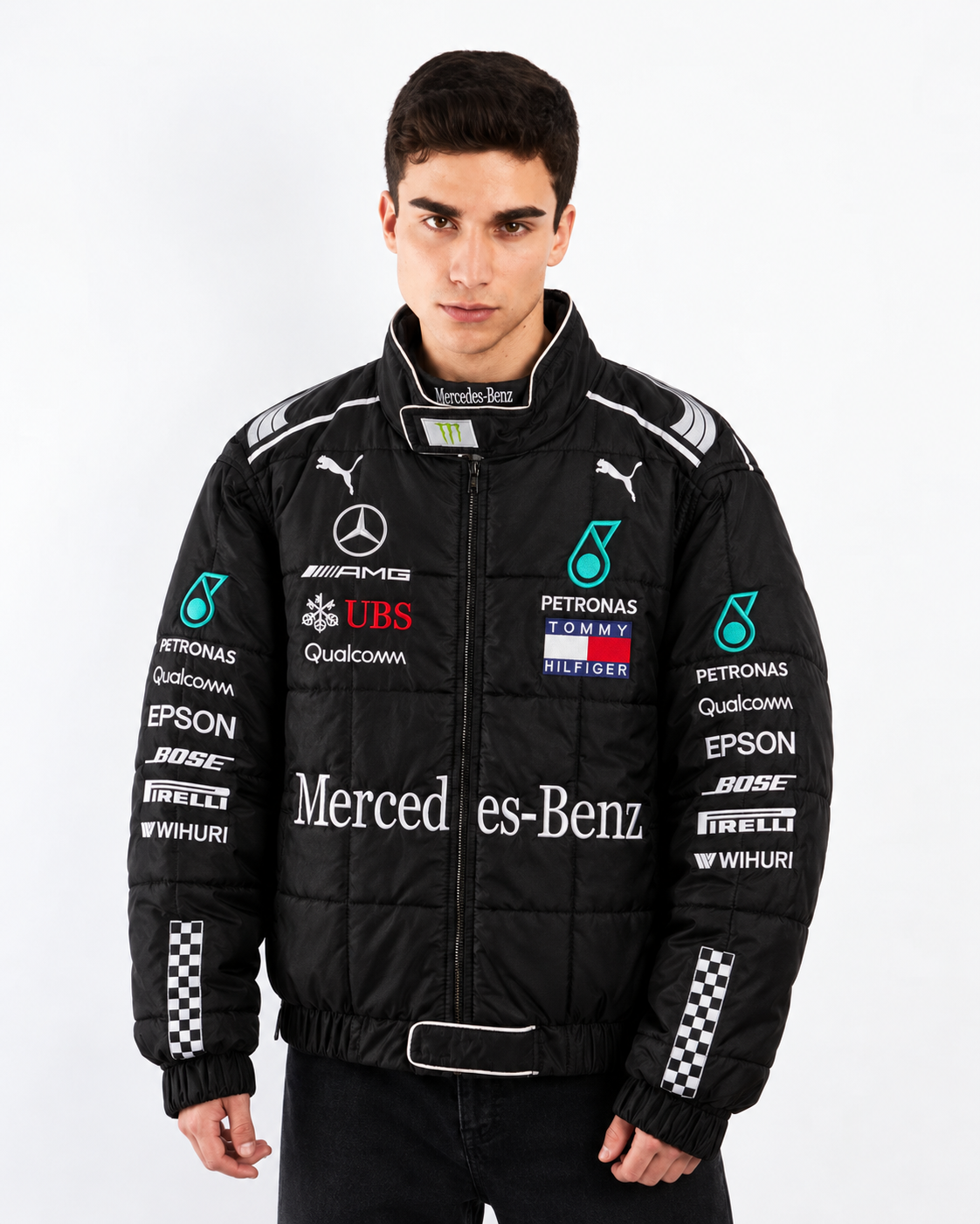F1 Mercedes AMG Petronas "Hamilton" Black Edition Racing Jacket
