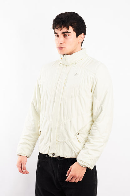 2010 Adidas Cream Puffer Jacket (S)