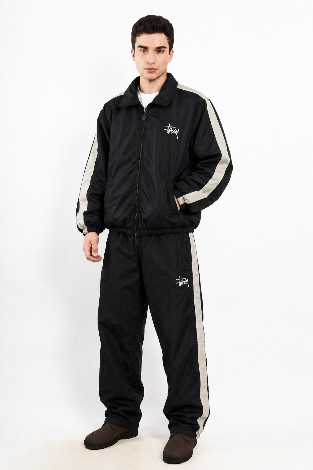 2000 Vintage Stussy (jacket + pant) Tracksuit (M/L)