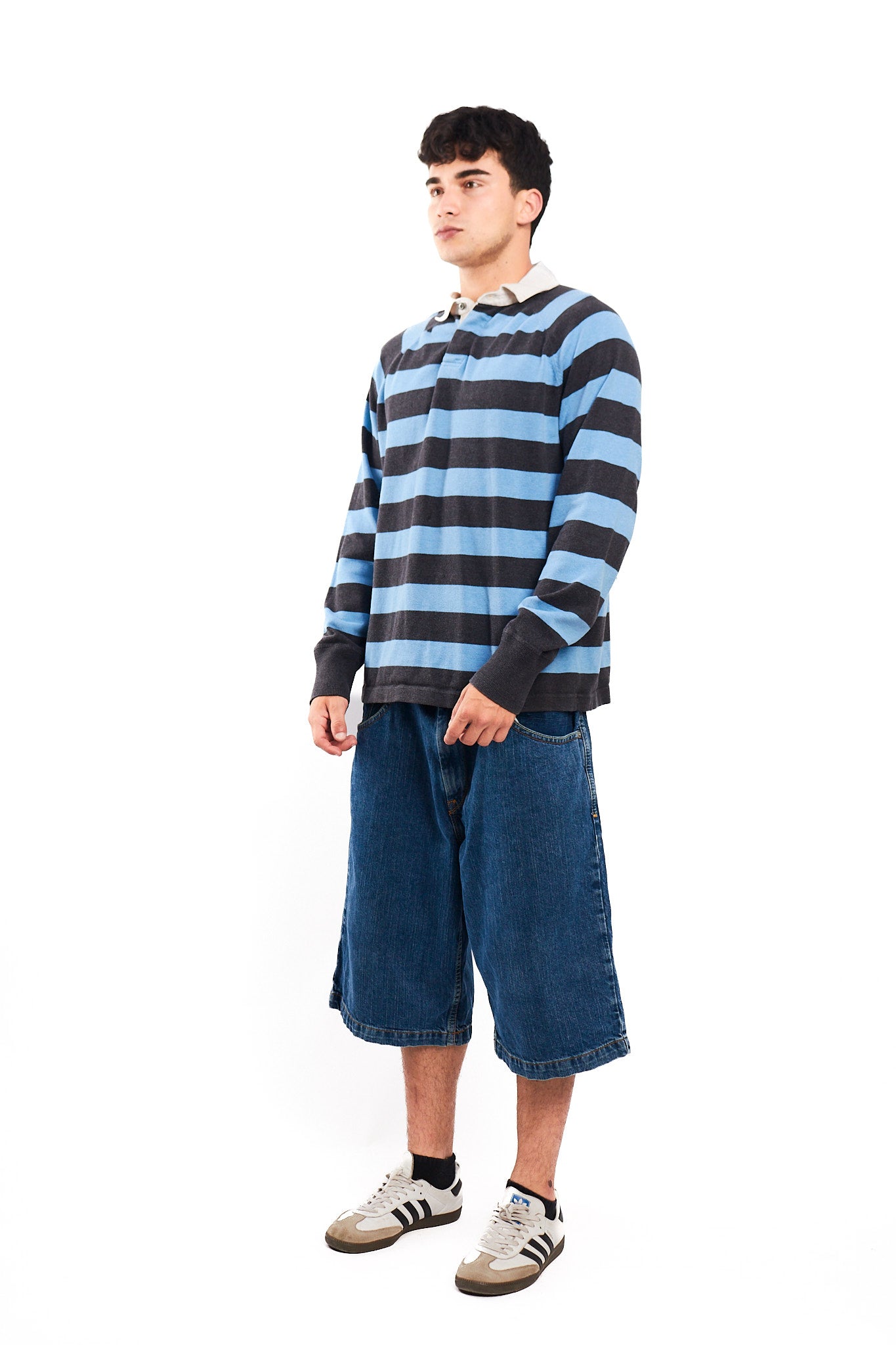 2000 GAP Striped Rugby Polo Shirt (M/L)