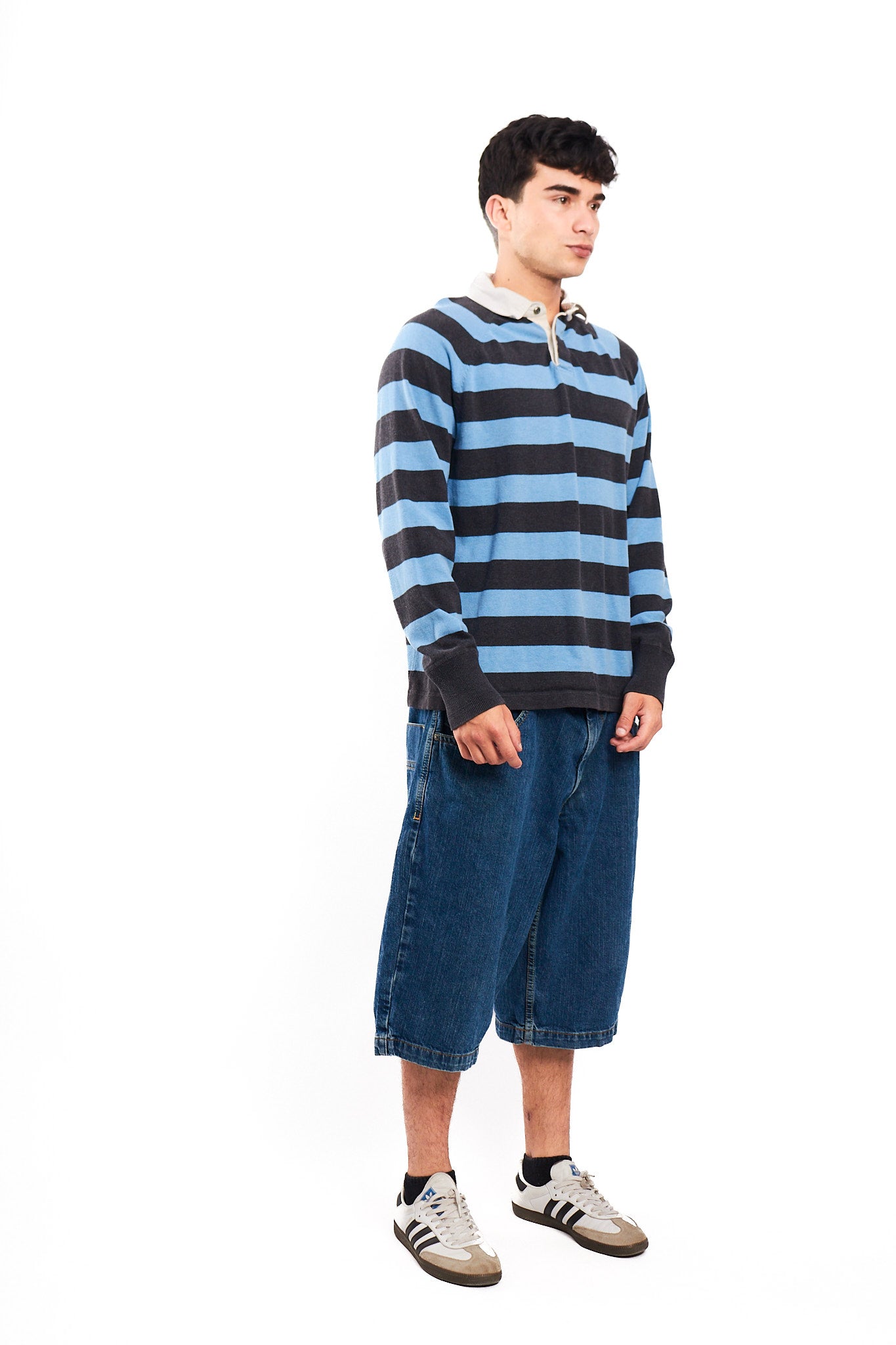 2000 GAP Striped Rugby Polo Shirt (M/L)