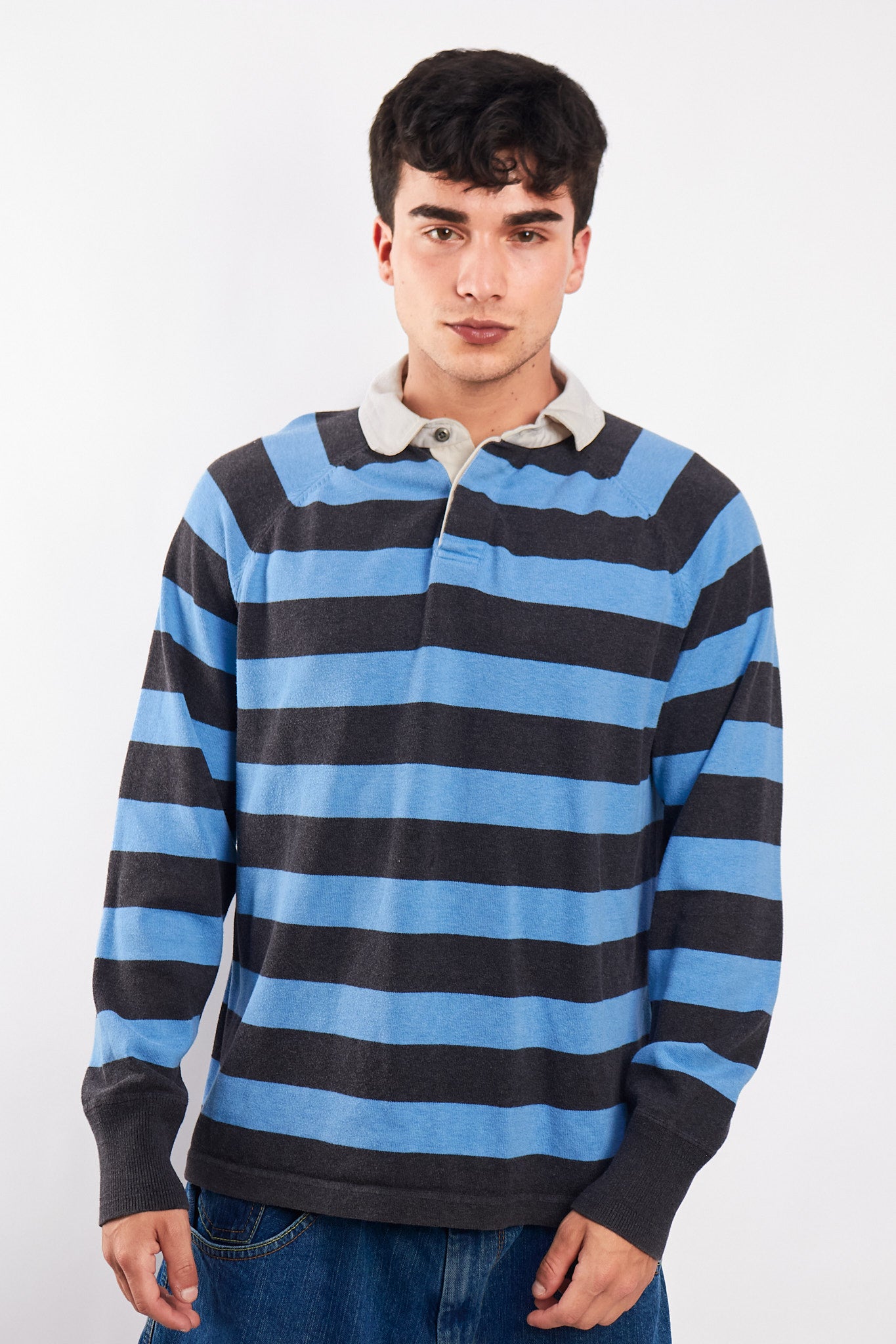 2000 GAP Striped Rugby Polo Shirt (M/L)