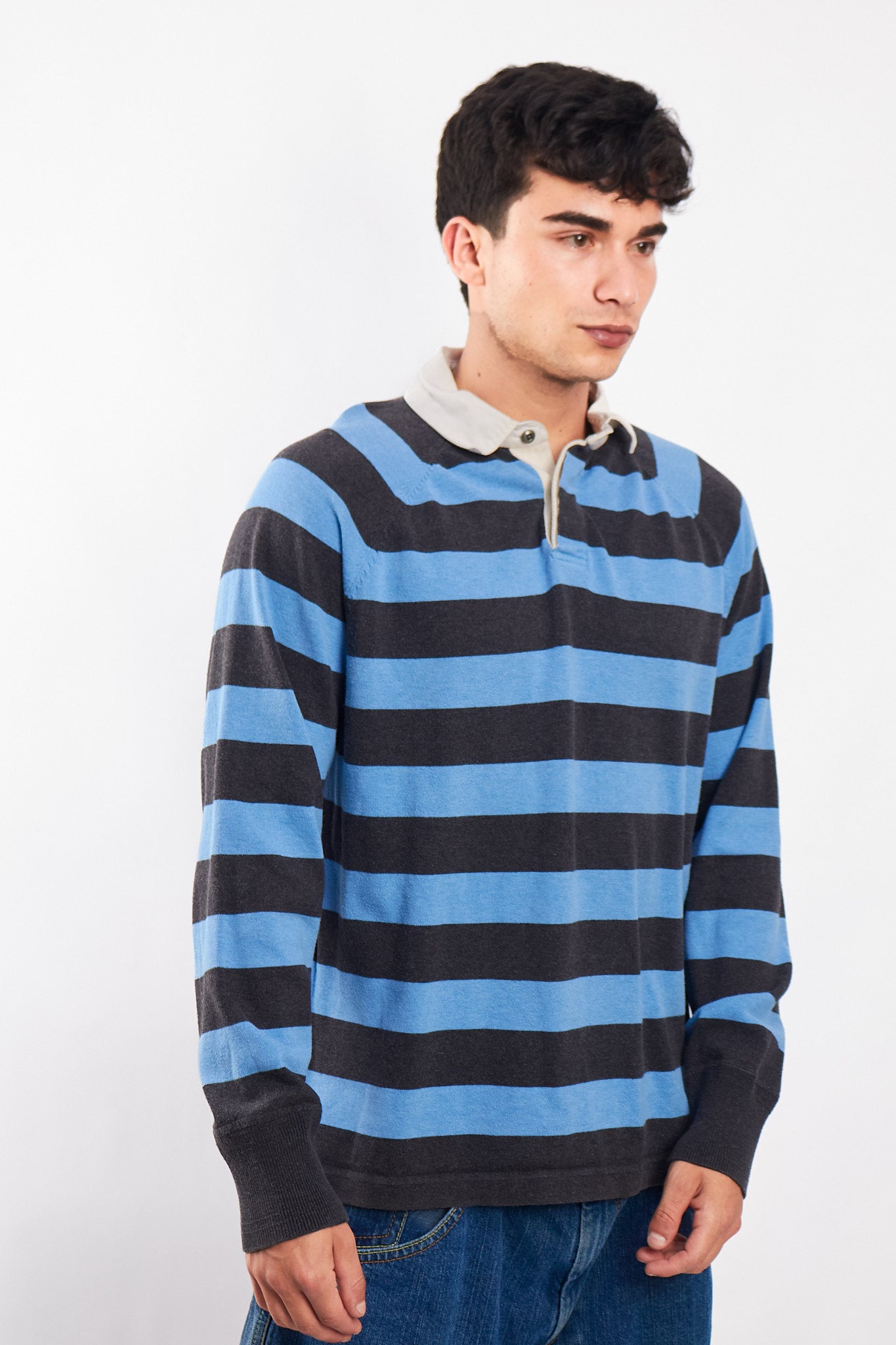 2000 GAP Striped Rugby Polo Shirt (M/L)