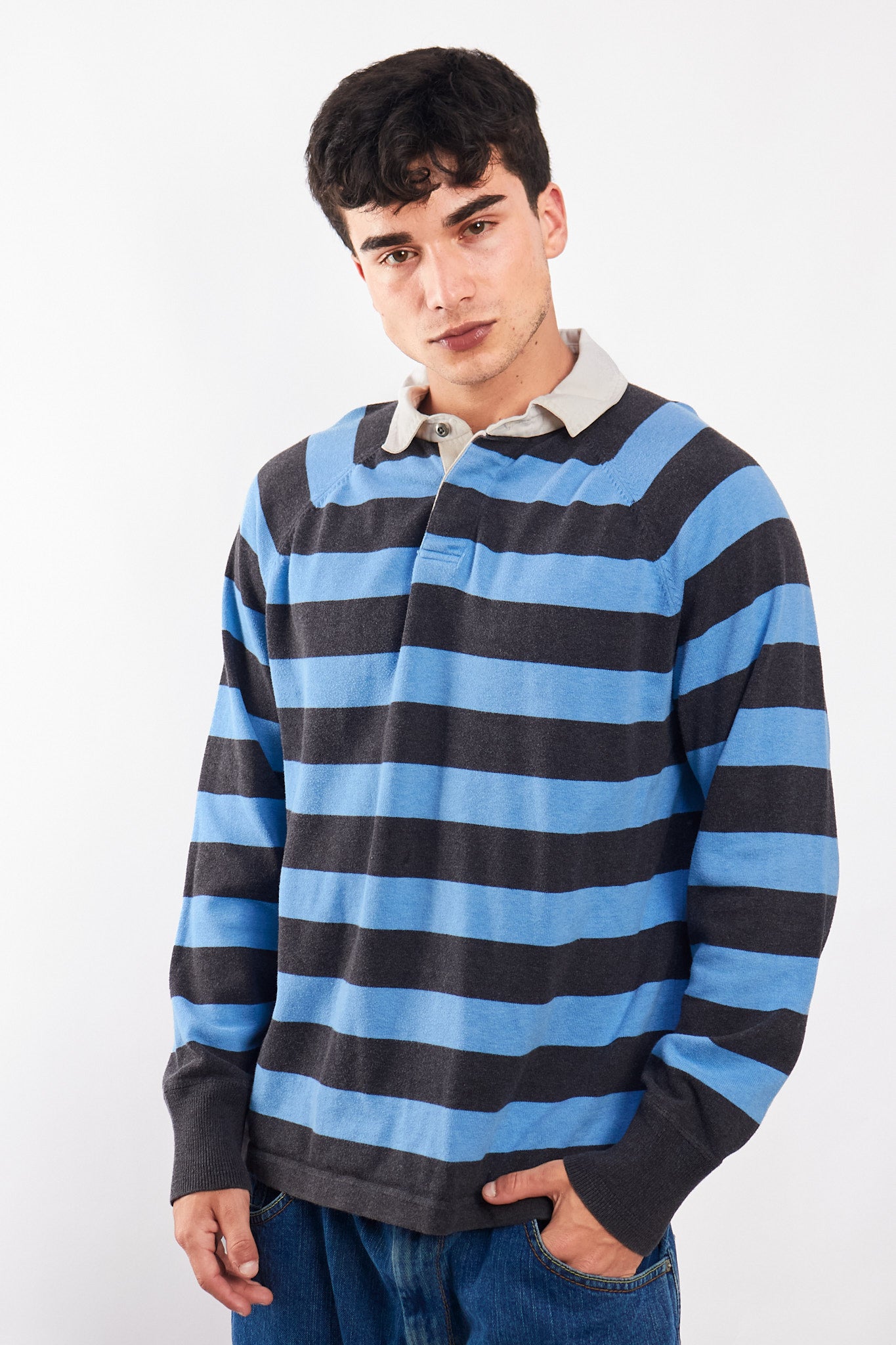 2000 GAP Striped Rugby Polo Shirt (M/L)