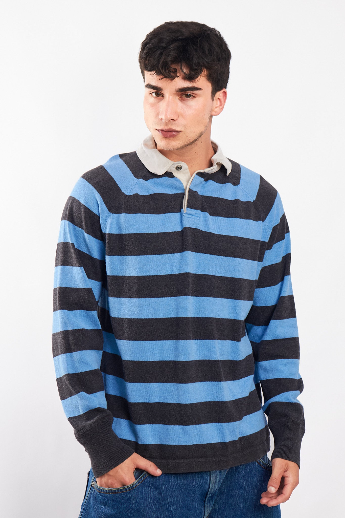 2000 GAP Striped Rugby Polo Shirt (M/L)