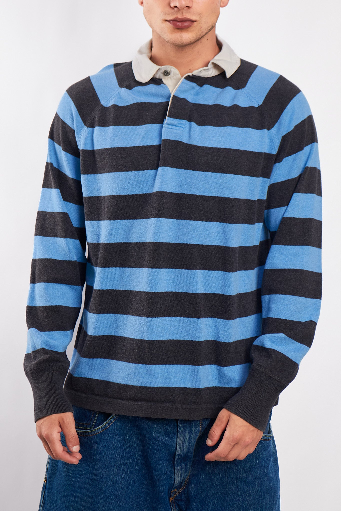2000 GAP Striped Rugby Polo Shirt (M/L)