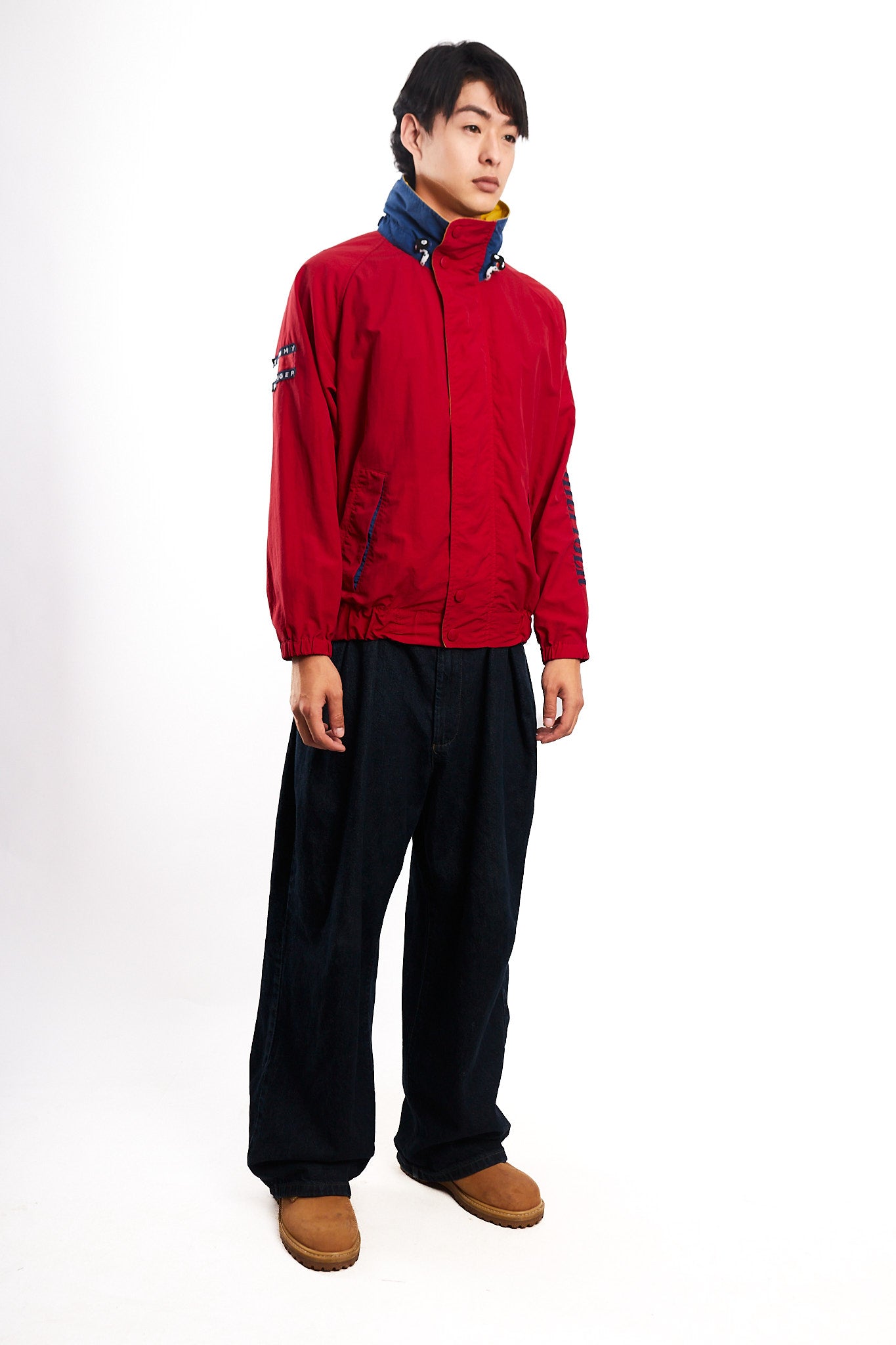1990 Vintage Tommy Hilfiger Colorblock Spellout Jacket (M)
