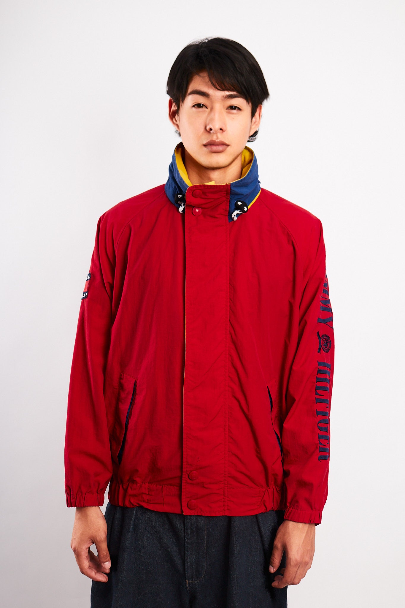 1990 Vintage Tommy Hilfiger Colorblock Spellout Jacket (M)