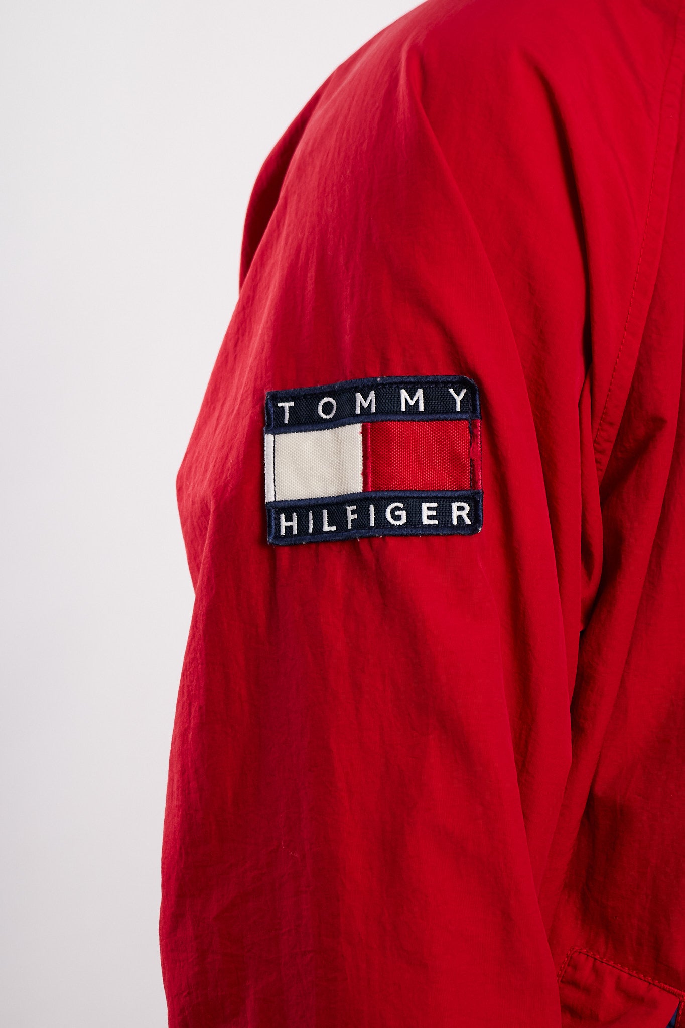 1990 Vintage Tommy Hilfiger Colorblock Spellout Jacket (M)