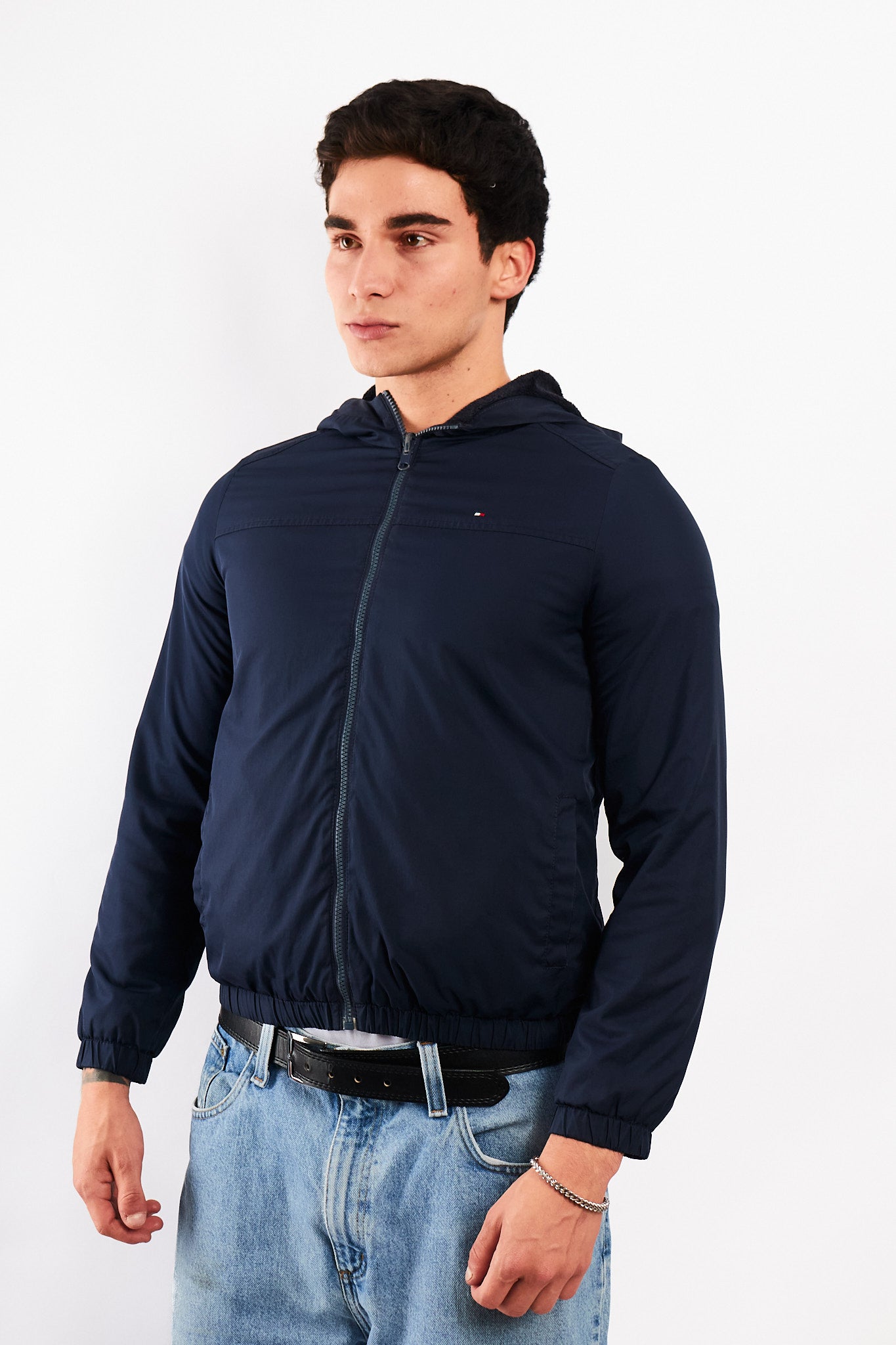 2000 Vintage Tommy Hilfiger Windbreaker/Sherpa Jacket (S)
