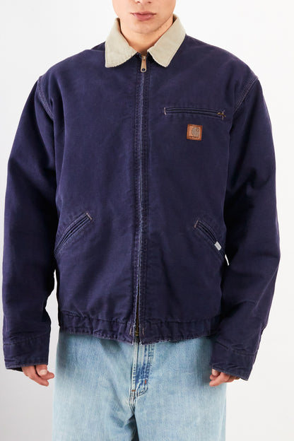 1980 Vintage Carhartt JB 242 Purple Blue Detroit Jacket (L)