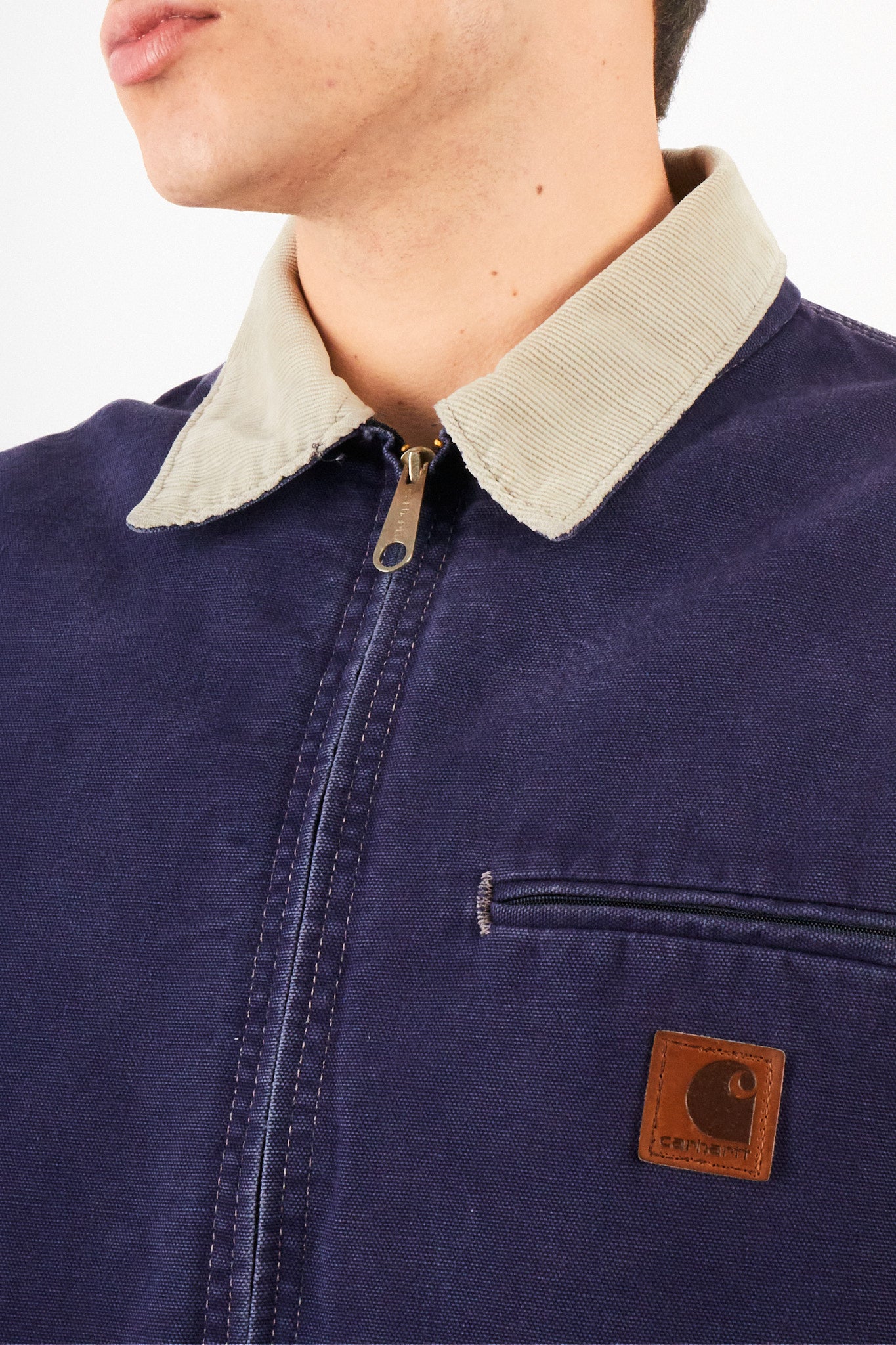 1980 Vintage Carhartt JB 242 Purple Blue Detroit Jacket (L)