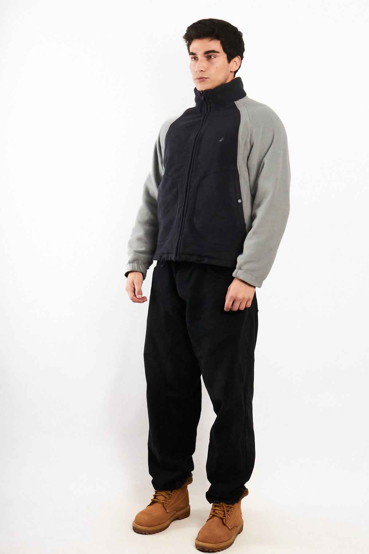 2000 Vintage Nautica Reversible Windbreaker/Polar Jacket (S/M)