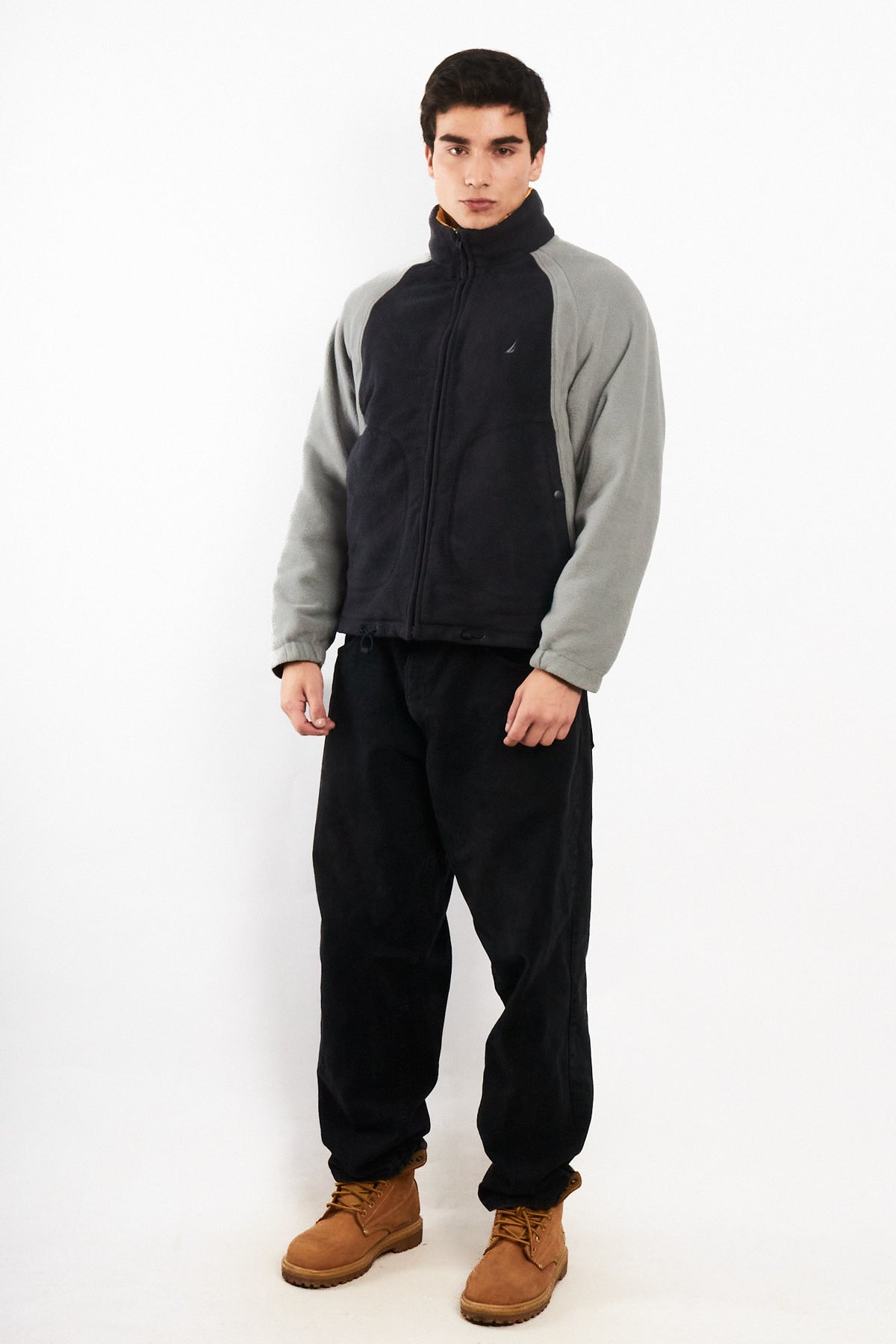2000 Vintage Nautica Reversible Windbreaker/Polar Jacket (S/M)