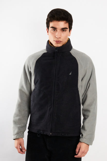 2000 Vintage Nautica Reversible Windbreaker/Polar Jacket (S/M)