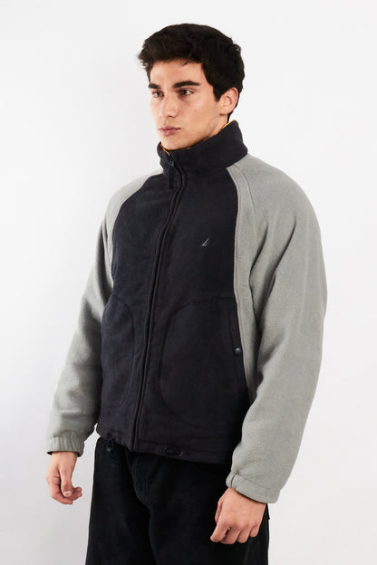 2000 Vintage Nautica Reversible Windbreaker/Polar Jacket (S/M)