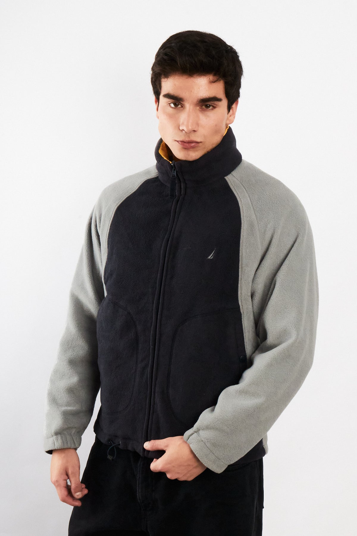 2000 Vintage Nautica Reversible Windbreaker/Polar Jacket (S/M)