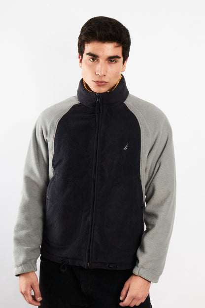 2000 Vintage Nautica Reversible Windbreaker/Polar Jacket (S/M)