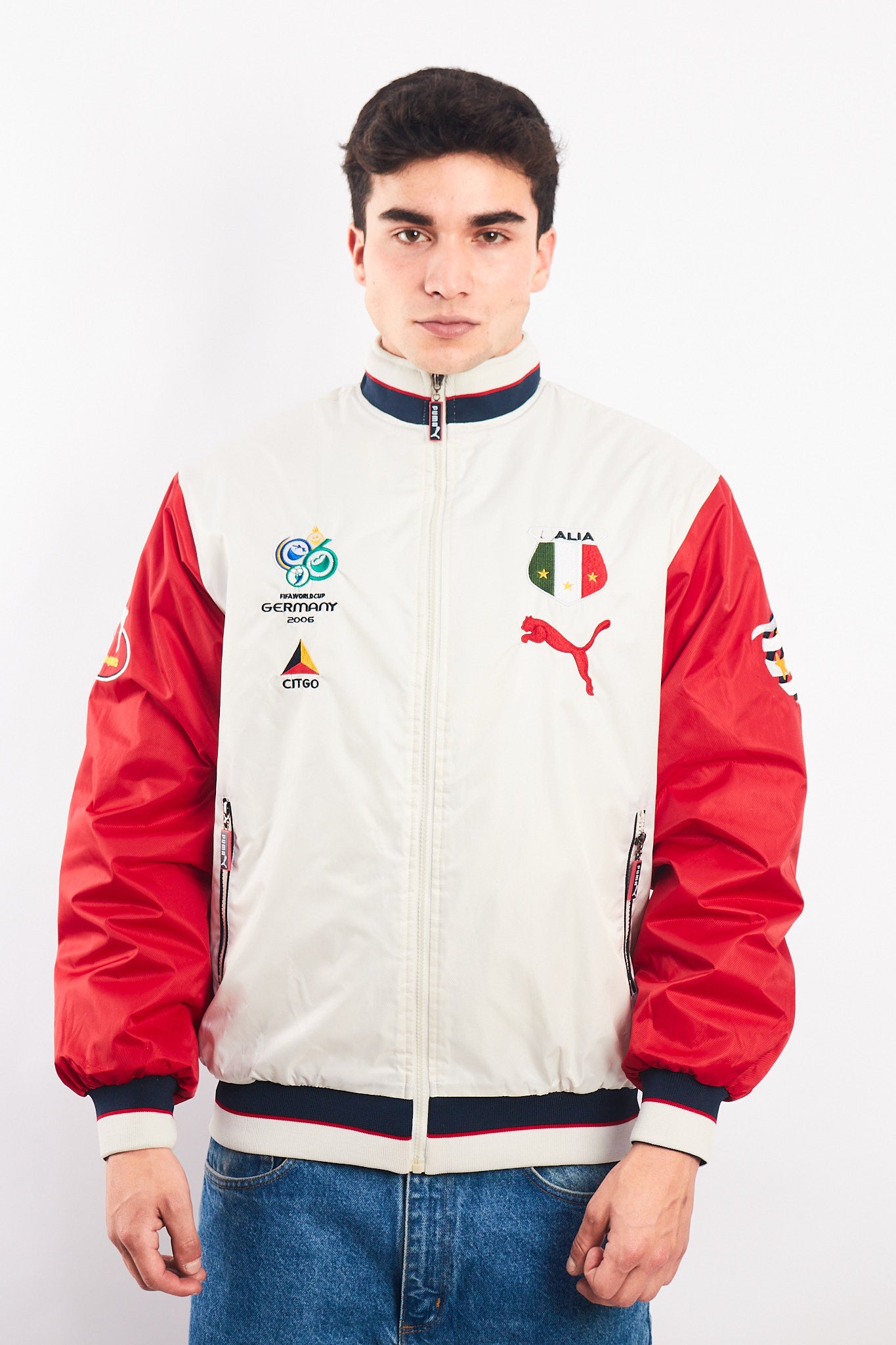 2006 Vintage Puma World Cup  Germany 2006 "Italy" Varsity Jacket (M)