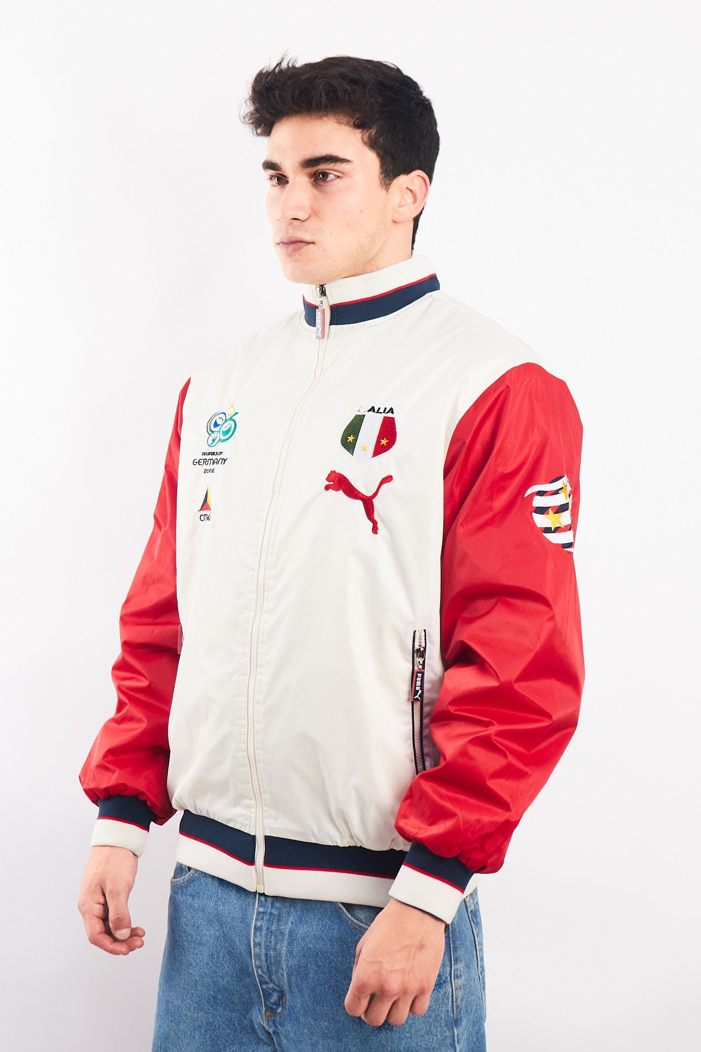 2006 Vintage Puma World Cup  Germany 2006 "Italy" Varsity Jacket (M)