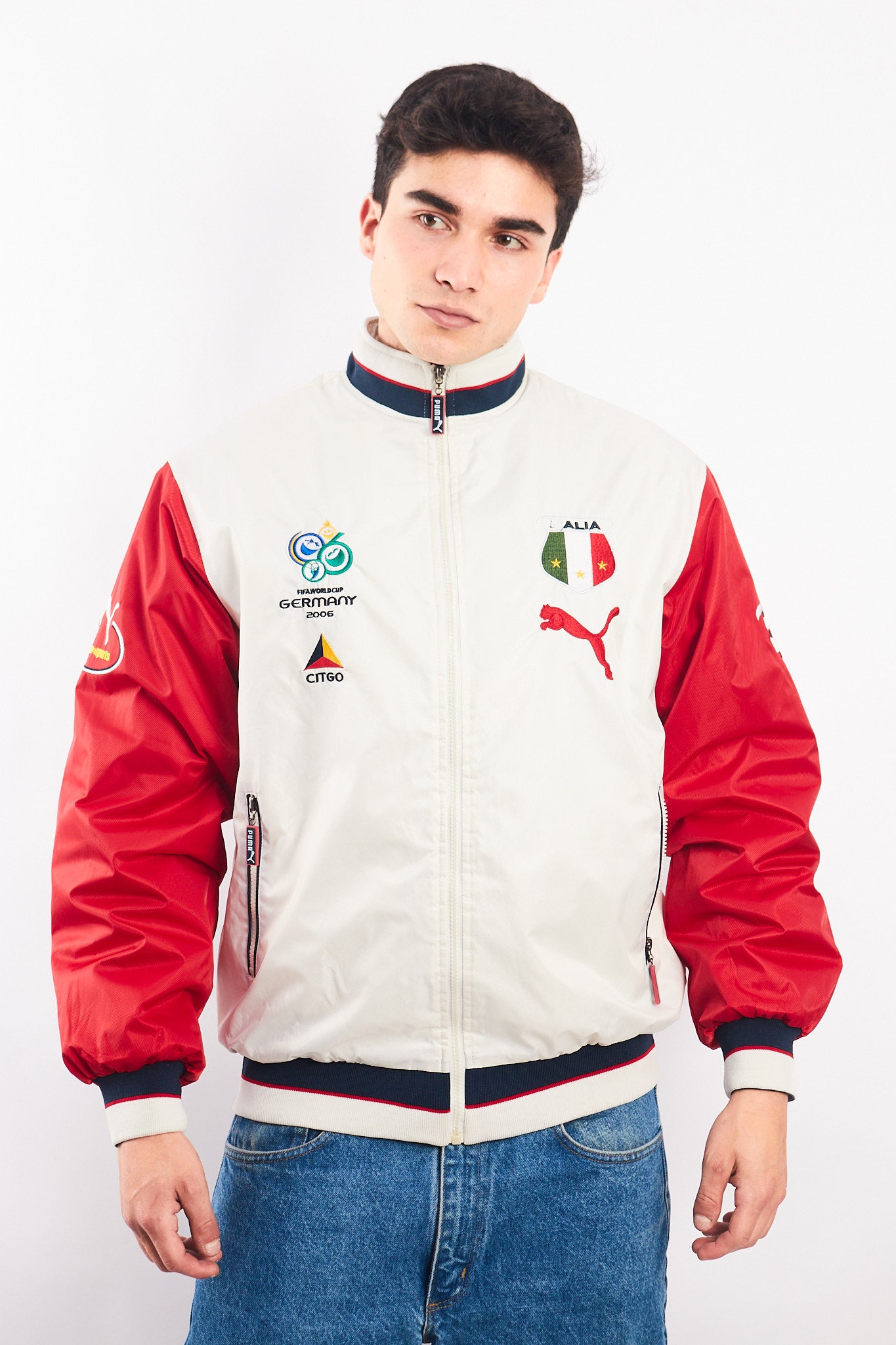 2006 Vintage Puma World Cup  Germany 2006 "Italy" Varsity Jacket (M)