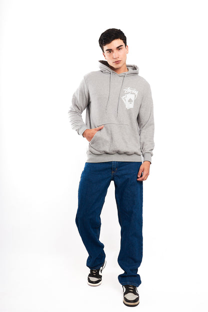 2000 Stussy Gray Card Hoodie  (M/L)