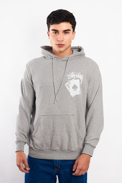 2000 Stussy Gray Card Hoodie  (M/L)