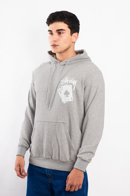 2000 Stussy Gray Card Hoodie  (M/L)