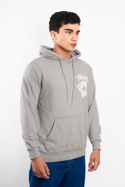 2000 Stussy Gray Card Hoodie  (M/L)