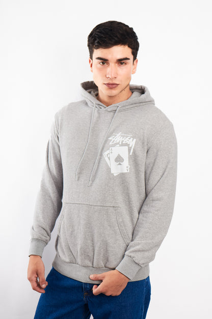 2000 Stussy Gray Card Hoodie  (M/L)
