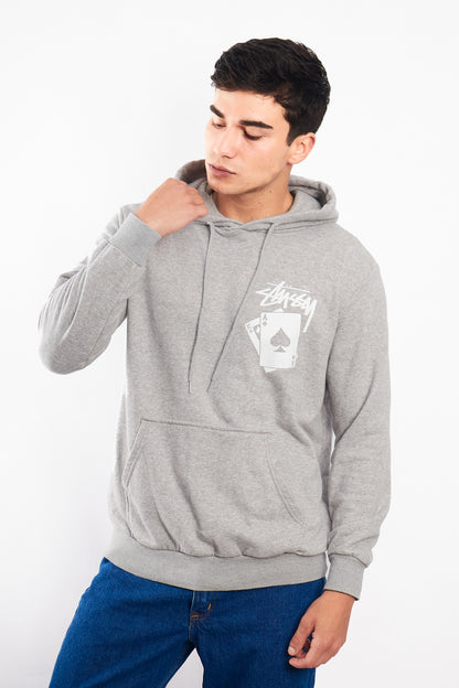 2000 Stussy Gray Card Hoodie  (M/L)