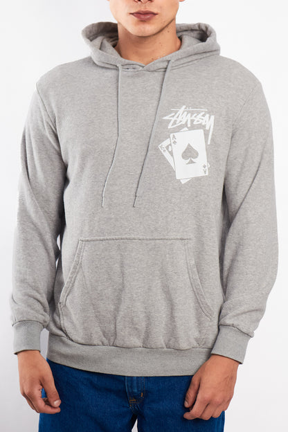 2000 Stussy Gray Card Hoodie  (M/L)